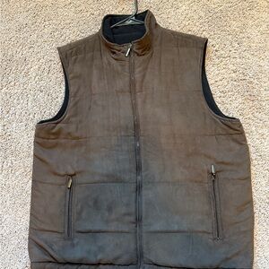 Johnston & Murphy Brown Padded Suede Vest